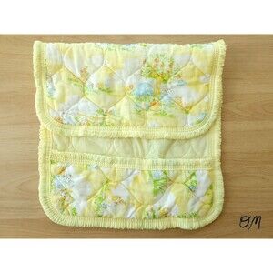 1982 Dundee Mills inc. Vintage Baby Chair Cover Bunny Cat Mouse Apple Tree